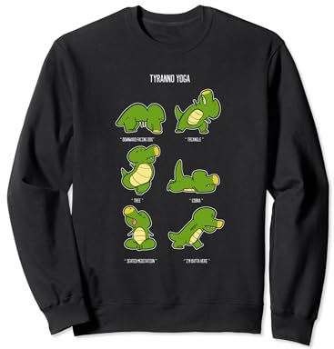 T-Rex Yoga Lustig Yoga Coach Sweatshirt