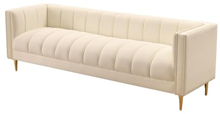 Ottomane für Schlafzimmer Bettende-Ottomane aus weißem Leder, moderner gepolsterter Schlafzimmer-Ottomane mit goldenen Beinen, Wohnzimmer-Foyer-Inneneingangs-Ottomane (weiß) Ende der Bettbank ( Color