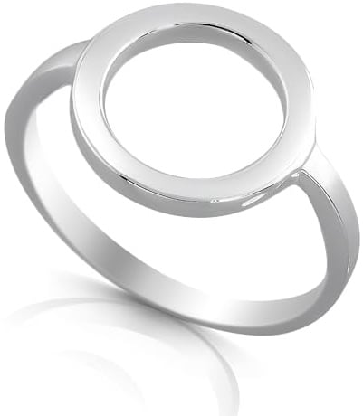 Cassini Damen Ring Kreis des Lebens 925 Sterling Silber – Ringgröße 52-64, Schmal, poliert, nickelfrei & antiallergisch – Eleganter Silberring für Alltag & Anlass – Schmuck für Frauen