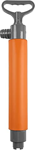 Elektrische Luftpumpe, 46 cm, Kajak-Handpumpe, Kanu, schwimmende Kunststoff-Hand-Lenzpumpe für Notüberleben, Rettung, Wassersport, Bootszubehör für Schlauchboote und Paddelbretter (Farbe: Orange)
