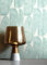 NEWROOM Papier peint Turquoise Feuilles de bananier Intissé - Moderne Gris Clair Feuilles Graphique Tropical