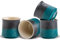 ZENS Japanese Tea Cups Set of 4, 240ml Gradient Embossed Asian Tea Cups for Hot Tea or Matcha Tea, Japan Style Ceramic Tea Cup Handle-Less, Chinese Tea Cups, Occupied Japan Tea Cup, Dark Green