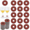 FINGERINSPIRE 50Pcs Breloques en Cuir pour Verre à Vin 3.5cm Diamètre Porte-Noms Ronds et Plats pour Boissons Charms D'Identification pour Verre Vin en Terre Sienne pour Verres Pied Cocktail Champagne