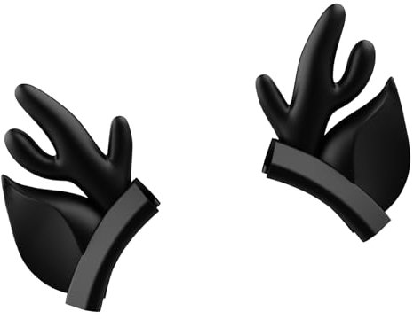 ONITOON Silicone Deer Ear Headphone Accessory, Black, Universal Fit