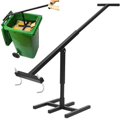 ybaymy Rubbish Compactor Rubbish Bin Press, Height-Adjustable Rubbish Compactor, Manual Household Rubbish Compressor, Rubbish Can Press for Household Rubbish Waste and Cartons, Rubbish Compressor