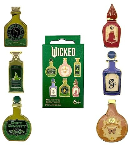 Loungefly - Universal: Wicked - Potions Blind Box Enamel Pins - 1 of 6 to collect - Emaille-Nadeln - Niedliche Brosche Zum Sammeln - Für Rucksäcke & Taschen - Geschenkidee - Fantasy Fans