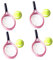 CIYODO Mini-tennisschläger-Set Und Dekorativer Tennisschläger Für Jungen Und Mädchen Zur Dekoration des Mini-