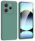 ARRYNN Funda Xiaomi Redmi Note 14 4G con Cristal Templado Protector de Pantalla,Verde Ultra Slim Protectora Funda de Silicona Líquida Suave Case Cover - Verde1