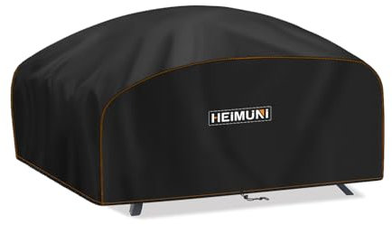 HEIMUNI Housse Barbecue Exterieur, Bache Barbecue pour Weber Q100/1000 Série, Housse BBQ Exterieur Housse de Protection Barbecue pour Weber Q100/Q1000/Q120/Q1200/Q140/Q1400 (70x47x30cm)