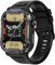 gardpromax Ultra Intelligente Smartwatch，Fitness Tracker mit Herzfrequenzmessung, Kalender, Kamera-Steuerung, Schrittzähler, Schlafanalyse, kompatibel mit Android & iOS (Schwarz)