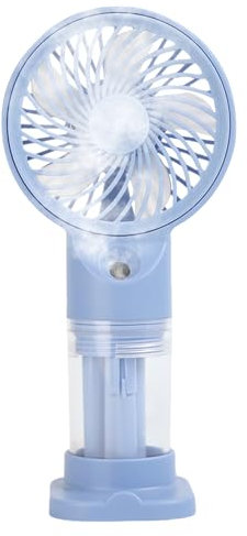 Fan with Water Mist Spray, Portable Spray Cooler, Handheld Air Blower, USB Rechargeable Battery, 3-Speed Cooling Function, 6.38x1.73x3.07In Great for Travel Events, Women, Men, Beach,