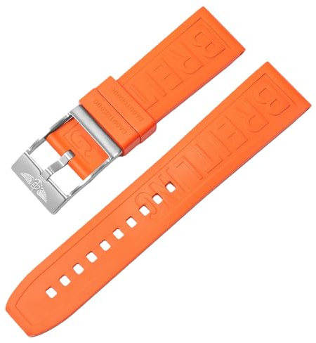 ROUHO Anti-Transpiration Silicone Poignet Montre Remplacement Sangle Montre Durable Caoutchouc Bracelet Montre pour Breitling Superocean Avenger
