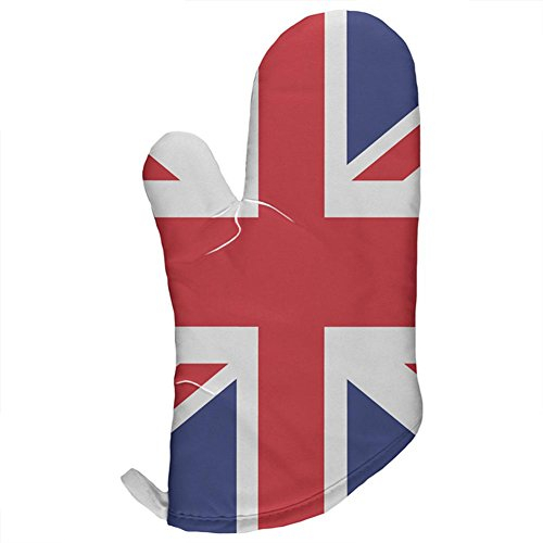 British Flag Union Jack All Over Oven Mitt Multi Standard One Size