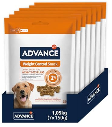 ADVANCE Snacks - Appetite Control Snack pour Chien - Pack 7 x 150gr - Total 1050gr