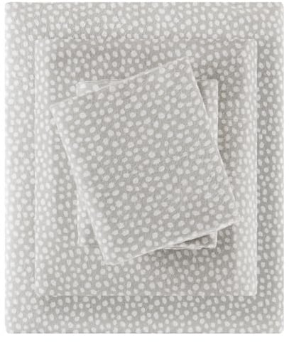 Sleep Philosophy True North - Set di biancheria da letto in flanella calda al 100% in cotone 100% – Stampa con animali e stelle, set di biancheria da letto ultra morbido per il freddo, set di