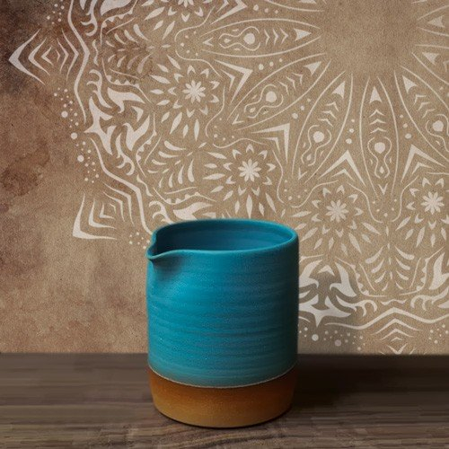 ALL STENCIL Home Decor Rosette 011 Mandala, Maße: Schablone 50 x 50 cm, Design: 48 x 48 cm.