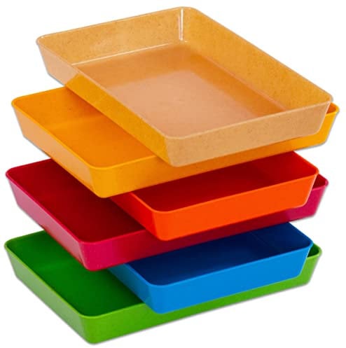 Betzold - Materialschalen-Set aus treeNside-Material 6 Stück - Bastelschalen Plastikschalen Kindergarten