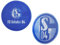 FC Schalke 04 Aufkleber Lentikular blau 8 cm - Classic - S04 Autoaufkleber mit Wechselbild