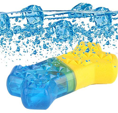 YYWJ Mordedor para mascotas congelable para masticar juguete de verano para mascotas resistente a la mordedura de juguete de refrigeración para perros, se puede llenar con agua