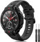 YASPARK Kompatibel mit Amazfit T-Rex/Amazfit T-Rex Pro Armband, Weiches Silikon Atmungsaktives Wasserdichtes Ersatzarmband Sportarmband Zubehör Silikon Armbänder für Amazfit T-Rex, Amazfit T-Rex Pro