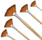 Pinceaux de Peinture 5 Pièces Pinceau éventail Paint Brush Artistes Brosses En Nylon pour Peinture Acrylique, Aquarelle et Huile