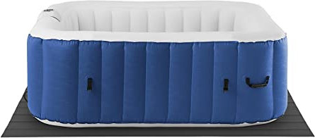 Uniporod SPA Hinchable Piscina De Hidromasaje Uni_Pools_19 (900 litros, para 6 Personas, 130 Salidas de Aire, Azul Oscuro y Blanco)