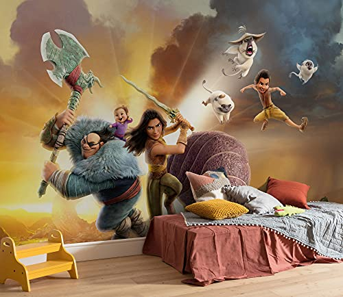 Komar Disney Vlies Fototapete - Raya Mission - Größe: 400 x 250 cm (Breite x Höhe) - Kindertapete, Kinderzimmer, Tapete - IADX8-038