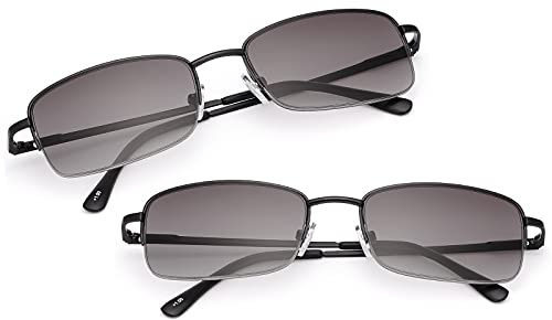 Vepiant Full Lens Spring Hinges Reading Sunglasses UV400 Protection Sun Readers Blue Light Blocking Glasses for Unisex Men Women Outdoor Driving Safety Eyeglasses Tinted Shades Eyewear - Not Bifocals