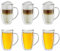 Creano doppelwandiges Thermoglas mit Henkel 250ml, großes Doppelwandglas aus Borosilikatglas, Kaffee-/Teeglas,6x 250ml