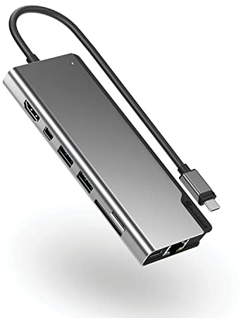 ALOGIC USB-C 4K Dual Display Dock; 100W Power Delivery; 2X USB-A; USB-C; HDMI; Mini DisplayPort; Ethernet; SD & Micro-SD Kartenleser; 8-in-1 Ultra Dock Plus Gen 2