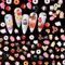 NICENEEDED 100Pcs 3D Flatback Résine Sucre Nail Art Charms, Slime pour les Ongles à la Crème Glacée aux Bonbons Sucrés, Styles Assortis Charms Accessoires pour Ongles pour Bijoux de Conception