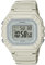 Casio Unisex Quartz Armbanduhr, 44.40mm GehäusegröÃŸe mit Clear digital Zifferblatt und cremefarben Plastic/Resin Strap Armband W-218HC-8AVEF