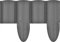 Cellfast ECO Rasenkante Palisade Gartenpalisade Raseneinfassung Beetumrandung Enfache Zusammenstellung Graphit (240cm)