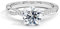 Blocaci Verlobungsring Damenring 9 Karat (375) Weißgold Ring 1 CT Twisting Infinity Pave Besetzt Zirkonia Frau Verlobungsringe Damenring Echter Schmuck Antragsring Größe 54
