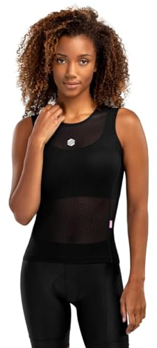 SIROKO - Ärmelloses Fahrradbaselayer für Damen Landscape - S-M - Schwarz
