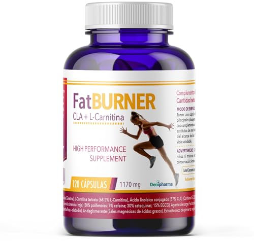 FATBURNER | L-Carnitina Quemagrasas con CLA y L-Carnitina - 120 Cápsulas - Apoyo al Metabolismo y Energía - 1 Cápsula al Día