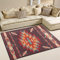 9CH Teppiche mit Südwest-Indianerbereich, Navajo Aztekenmuster, indischer Teppich, rot, 2,1 x 1,5 m, rutschfest, für Wohnzimmer, Schlafzimmer, Heimdekoration