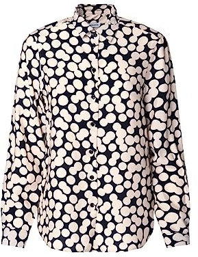 Seidensticker Damen Regular Fit Langarm Bluse, Schwarz, 36 EU