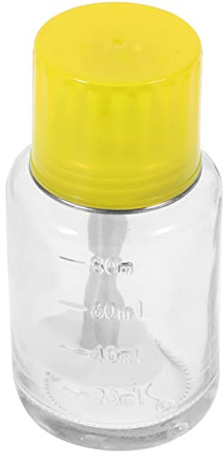 Kichvoe Bouteille Distributeur Verre Transparent Avec Pompe Flacon Vide Pour Démaquillant Et Vernis à Pratique Pour Voyage Et Maison Design Élégant Et Résistant