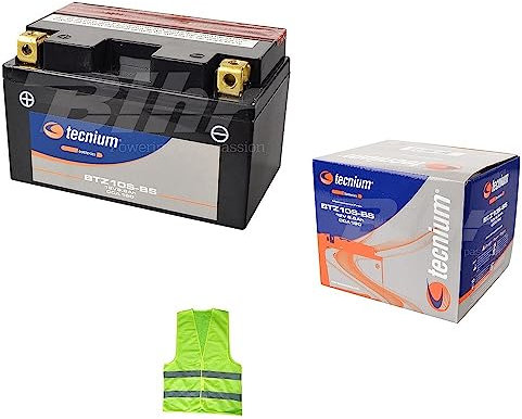 Compatible avec Aprilia Tuareg E5 ABS 660 per Anno 2021 al 2023 Batterie YTZ10S-BS Batteries TECNIUM BTZ10S-BS 8,6 AMPÈRES 12 Volts PRÊTES ET CHARGÉES 150X87X93MM