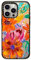 CASETiFY Impact Case for iPhone 15 Pro Max [4X Military Grade Drop Tested / 8.2ft Drop Protection/Compatible with Magsafe] - EttaVee Watercolor Fleurs - Clear Black