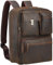 TIDING Business Backpack Men Leather 15.6-17.3 inch Laptop Backpacks Genuine Leather Rucksack Bag Convertible Briefcase Travel Durable Backpack for Mens, Dark Brown