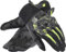 Dainese - Mig 3 Unisex Gloves, Leder-Motorradhandschuhe, Knöchelschutz, Touchscreen, für Männer und Frauen, Schwarz/Anthrazit/Fluo Gelb, XXL