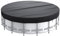 XHDZSW Cobertor Piscina, Cubre Piscinas Redondas, Cubierta De BañEra De Hidromasaje Y Piscina sobre El Suelo, Cubierta Solar Resistente Al Agua A Prueba De Polvo (10FT 305cm/120,Negro)
