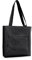Bieiyhe Jutebeutel mit ReißVerschluss,Stofftasche,Canvas Tote Bag,Leinentasche,Einkaufsbeutel, Beutel Langer Henkel,Schultertasche Cord,Tragetasche Damen,Handtasche Shopper für Arbeit Schule-Schwarz