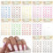 12 pezzi Adesivo Per Unghie Con Punta French Gradient French Tip Nail Sticker Punte Francesi Adesive Per Unghie French Nail Sticker Decorazioni Per Saloni Di Adesivi Per Unghie, Adesivi (12 colori)