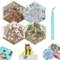 LUHOCIY 4 Stücks Crapbook Stickers, Sticker Set, 3d Sticker Scene, Wiederverwendbar, Supermarkt Kaffeehaus Buchhandlung Restaurant Landhaus Szene Stacking, Geeignet Mehrere Flache Oberflächen (1.0)