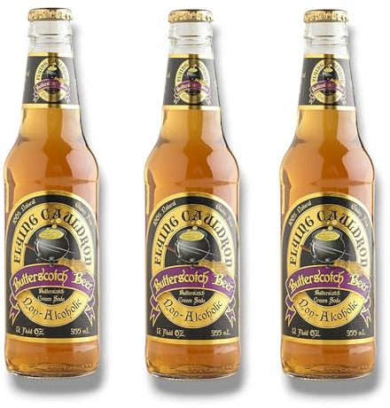 Harry Potter Butterscotch Beer Soda 0,33 l – Sans alcool et délicieux magique (3 bouteilles)