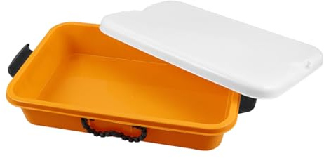 Hand Sandkasten mit Deckel, Tragbar, Kunststoff, Gelb | Tragbarer Sandkasten, Multi Purpose Aufbewahrungsbox für Spielzeug, für Draußen und Spielzimmer
