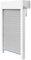 Schellenberg 39057 - Juego de persianas enrollables para ventana, sistema de persiana enrollable, PVC, 80 x 100 cm, color blanco/gris, se puede acortar en altura, ancho, incluye aislamiento EPS y